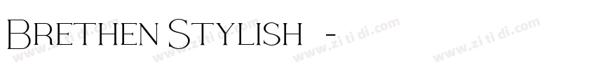 Brethen Stylish字体字体转换